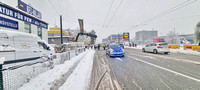 02.12.2023 AT Salzburg: LKW rutsch gegen Mast